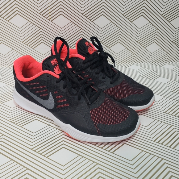 NIKE City Trainer Athletic Running Shoes Sneakers Women's Size 7 Black Pink Gray - Picture 3 of 9